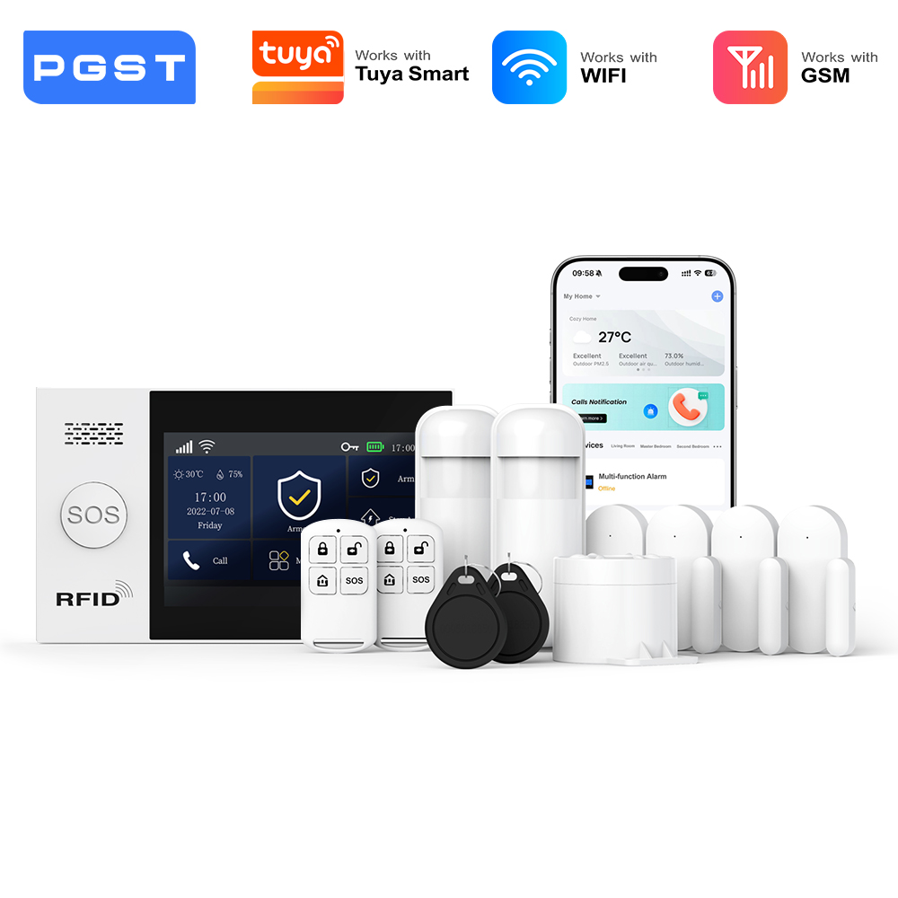 Smart Home Automation Diy - PGST slim inbraakalarm pakket WiFi 2G