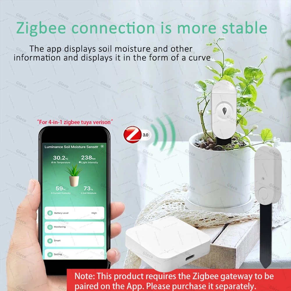 Zigbee Bodemvochtsensor Meter  - Home Automation Ideas recensie en prijs