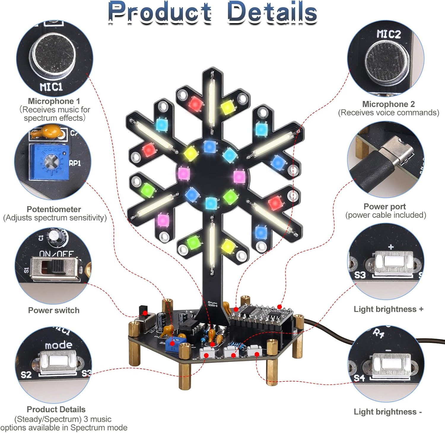 Spectrumlicht met stembedienin - Home Automation System Diy recensie en prijs